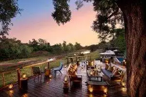 Lounge deck at Pafuri Camp
