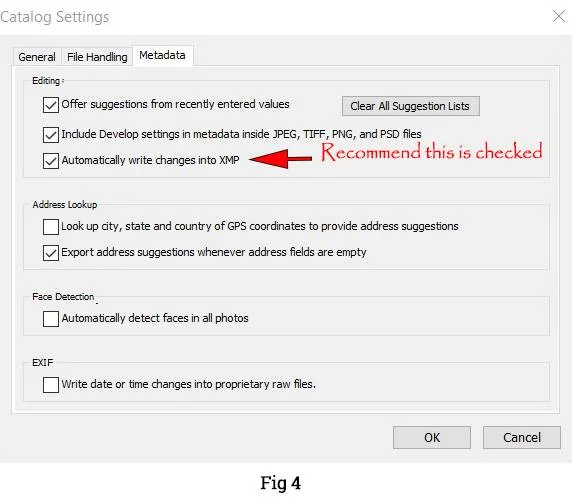 Lightroom Workflow - Catalogue Settings