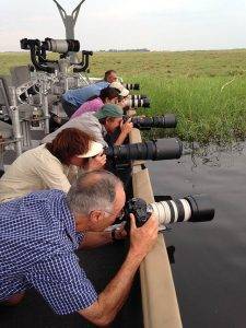 Chobe Botswana 36 Chobe River Boat- Photographers taking pictures