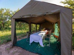 Chobe Botswana 21 Mobile Camp Dining Area - Chobe Botswana