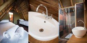 Wild Africa 13 Buffelshoek Tented Camp - Tent-Bedroom-&-Bathroom showing wash basin