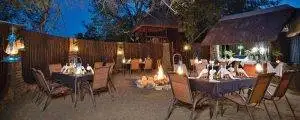 Big Cat Sabi Sand Reserve 16 Boma Dinner Setting - Sabi Sand 'Big Cat' Photo Safari